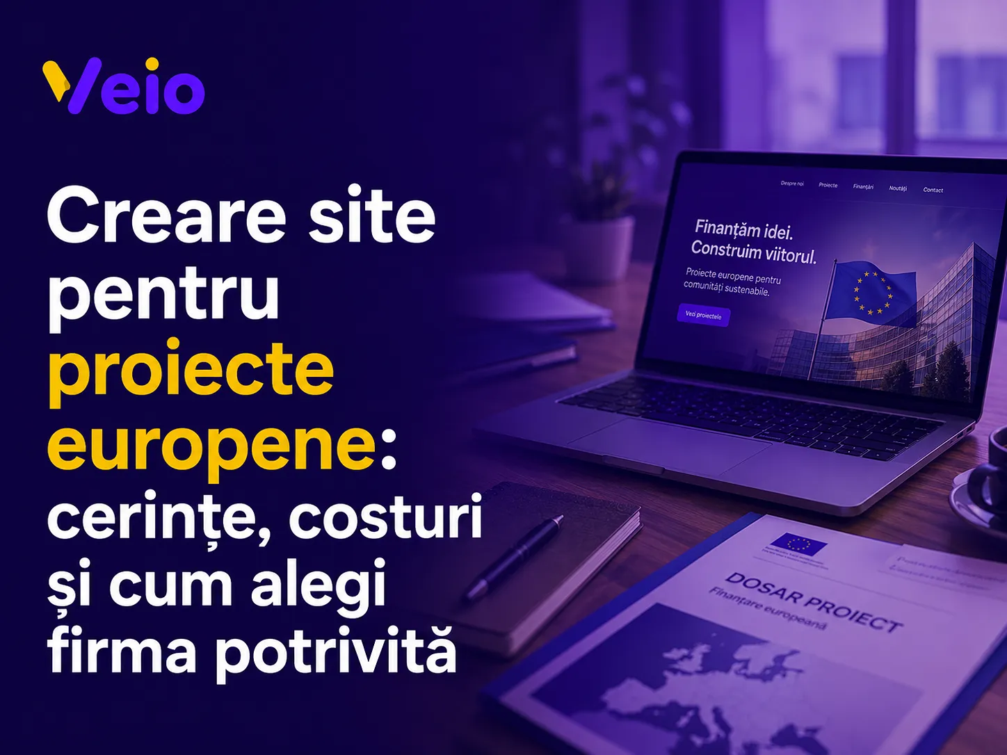 Creare site web pentru un proiect cu finanțare europeană